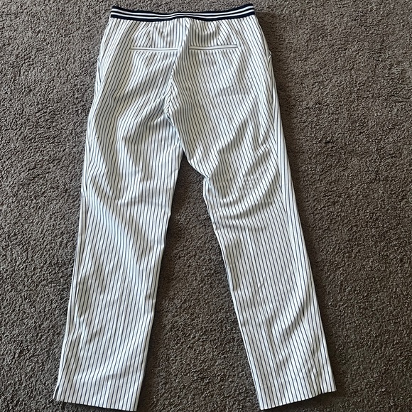 White pants with black pinstripes sized us large and Mexican 30. - Picture 2 of 2